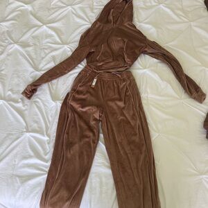 Skims velour set in size XS color sienna BRAND NEW